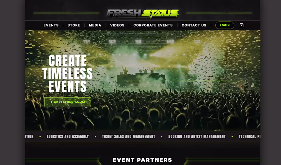 Cover image for Fresh Status LLC - Website