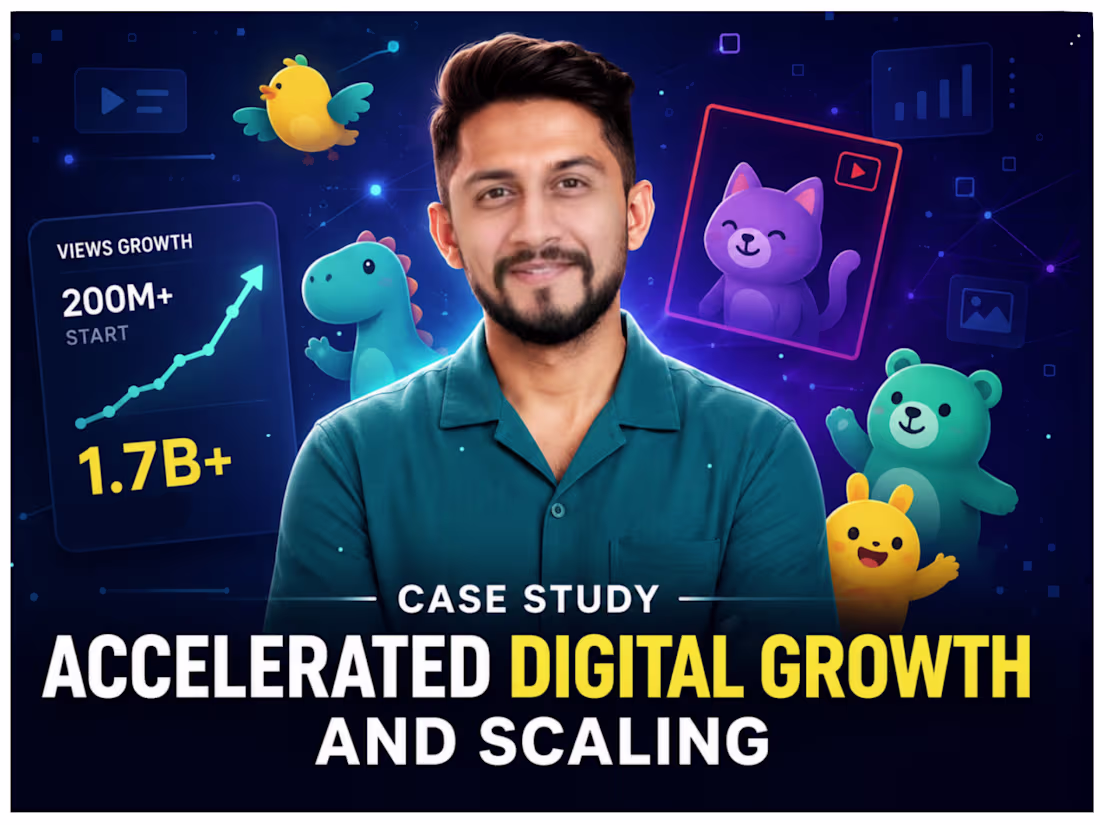 Cover image for Digital Pratik GIPHY Growth: from 200M to 1.7B views