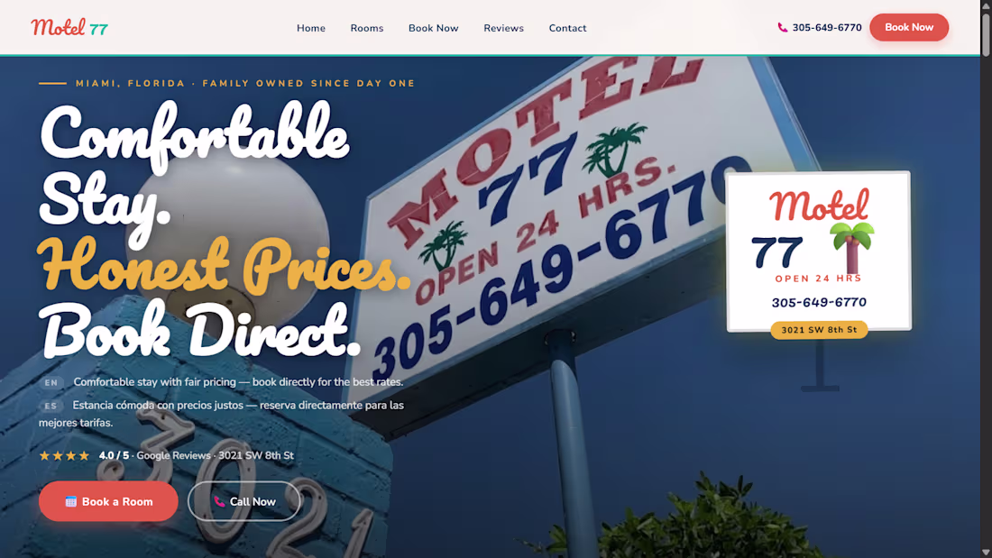 Cover image for Motel Management System — Web