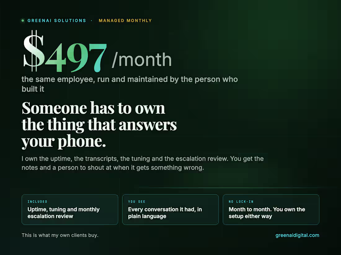 Cover image for AI Employee - built, run and maintained monthly
