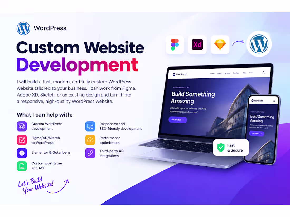 Cover image for WordPress Custom Website Development