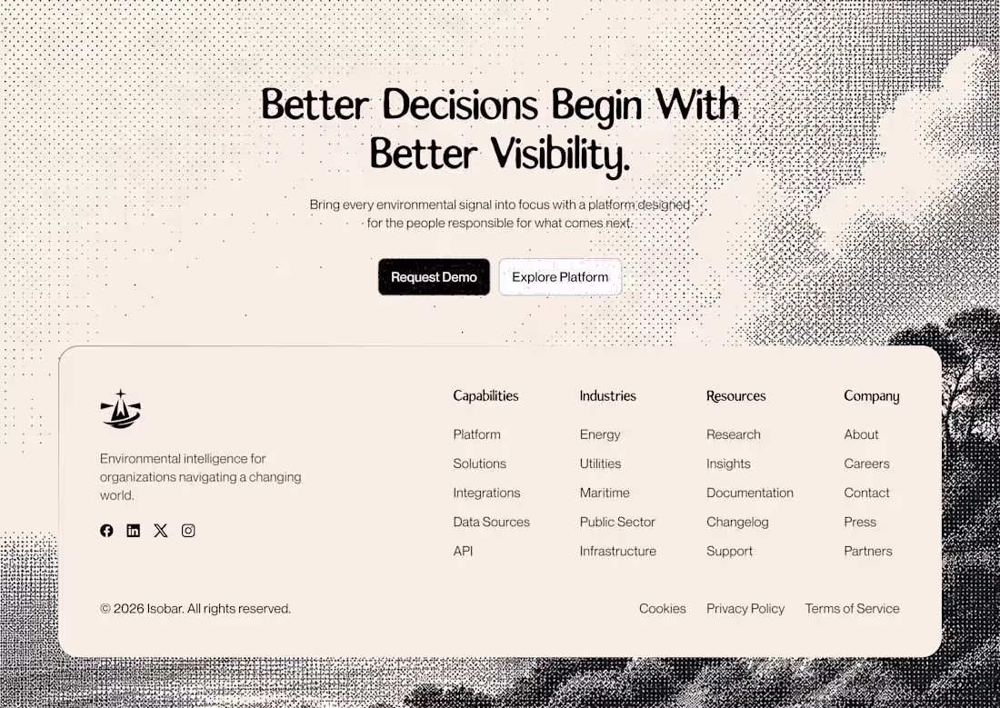 Cover image for Footer Section.