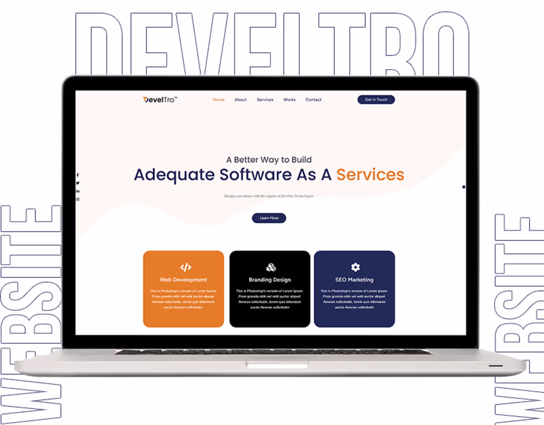 Cover image for Develtro Website UI/UX Design