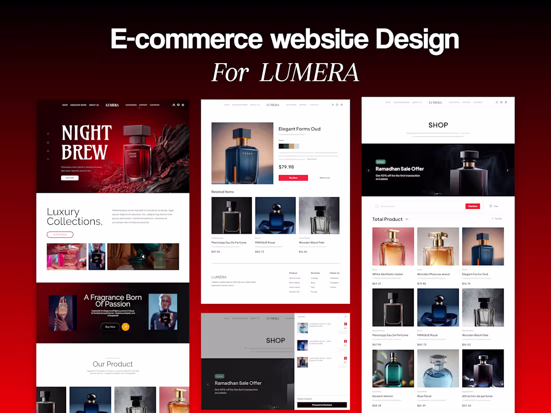 Cover image for Lumera E-commerce Website Design