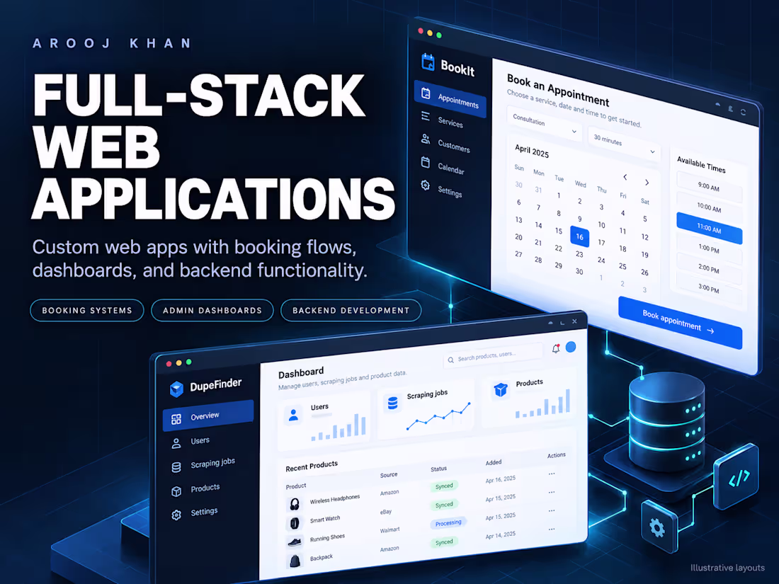 Cover image for Full-Stack Web Application Development
