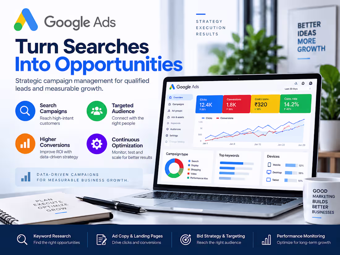 Cover image for Google Ads Campaign Management & Lead Generation