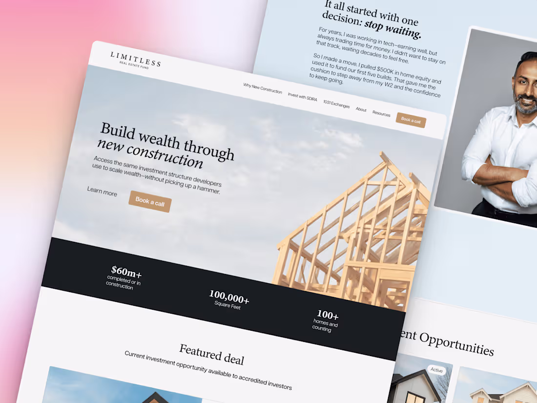 Cover image for Limitless Website design in Framer