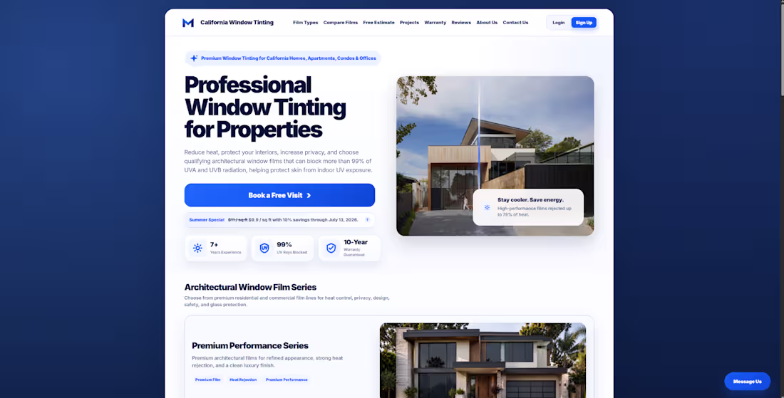 Cover image for Built a modern, responsive website