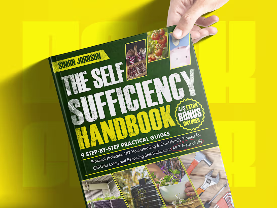 Cover image for Book Cover Design – The Self Sufficiency Handbook