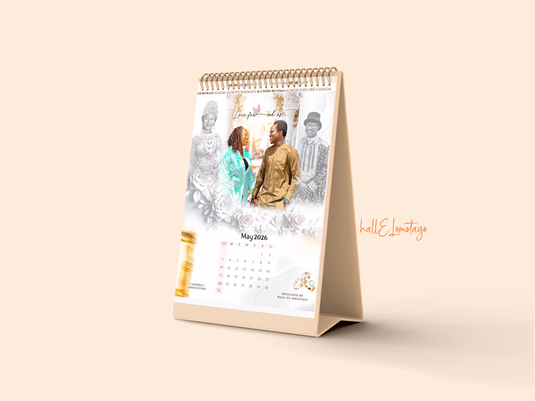 Cover image for A Calendar designed as a Wedding Souvenir.