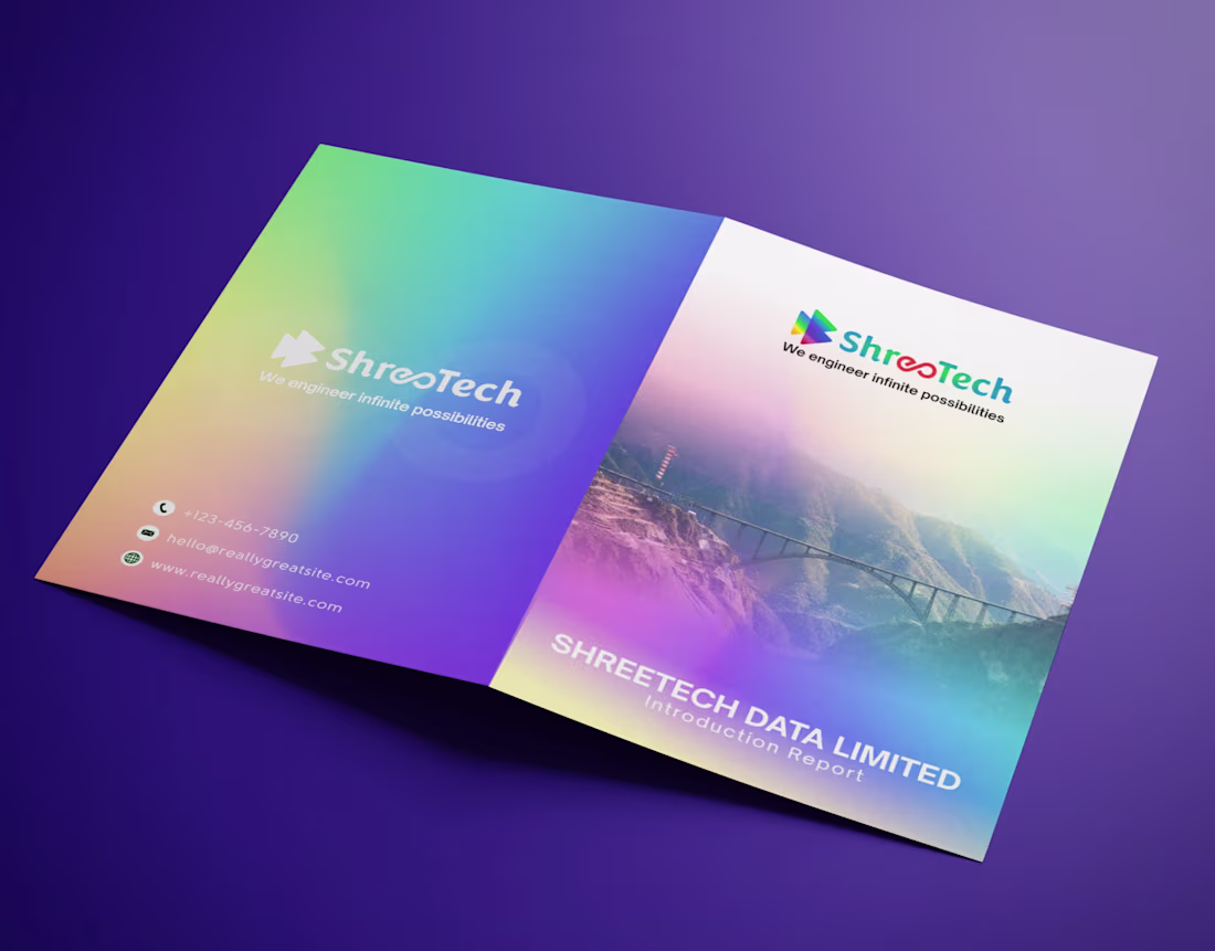 Cover image for Brochure | Rainbow colors | Modern | Information age