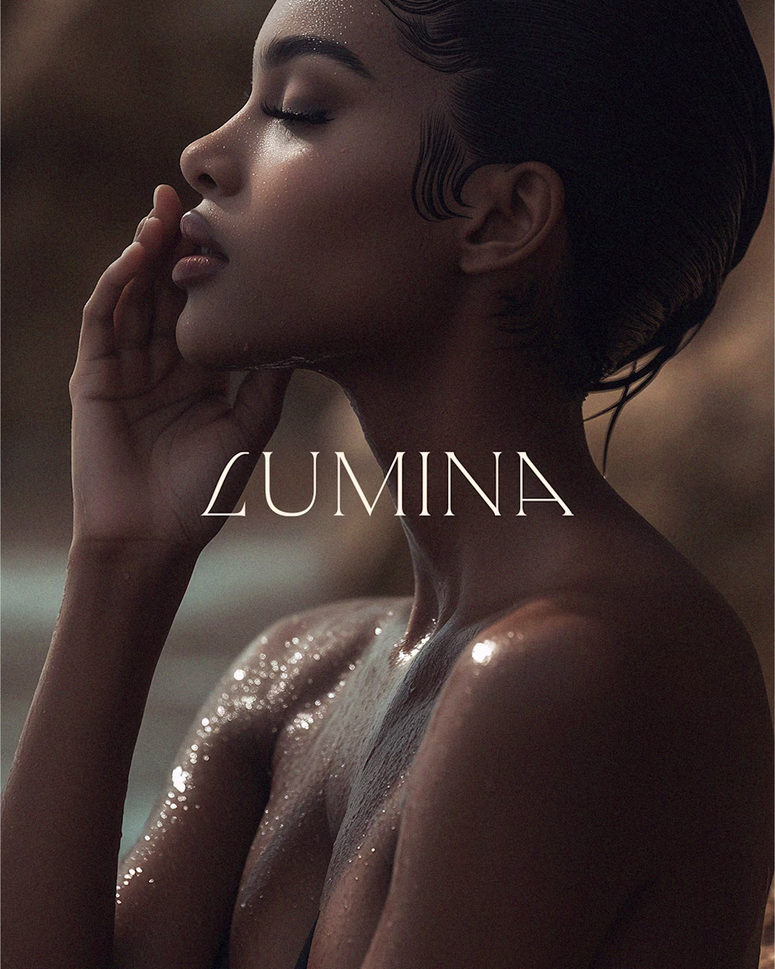 Cover image for Branding and packaging for LUMINA, a skincare brand inspired...