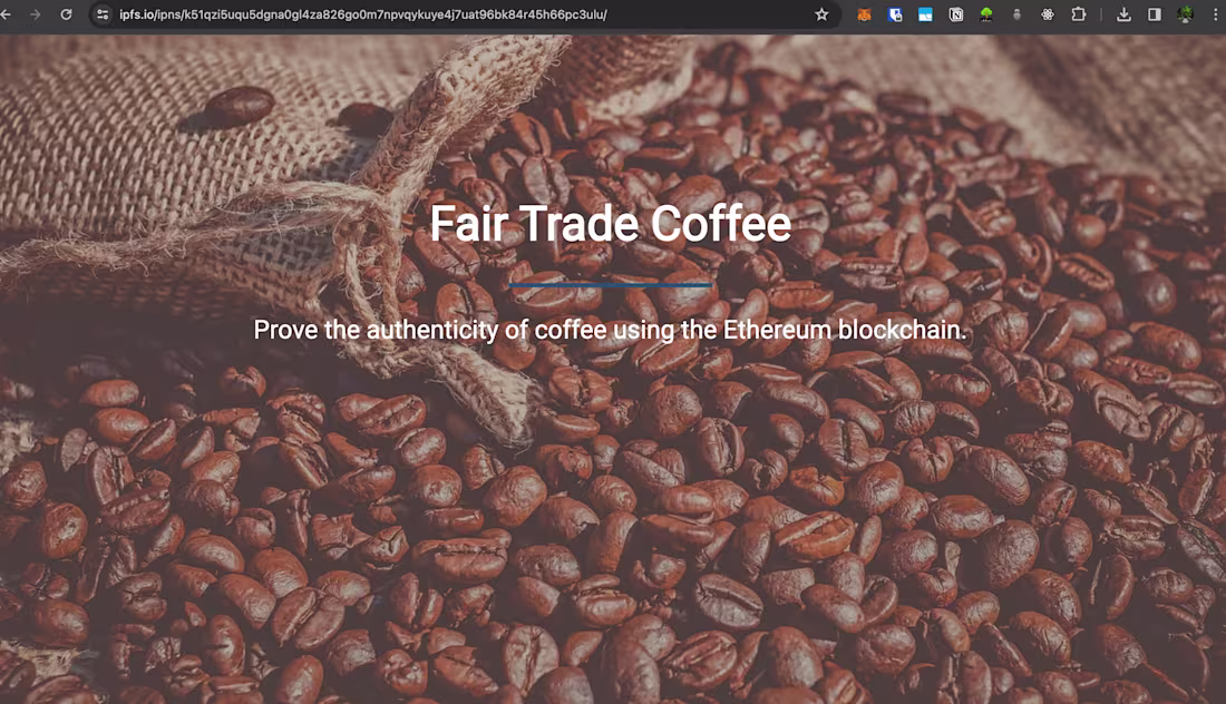 Cover image for Supply Chain DApp
