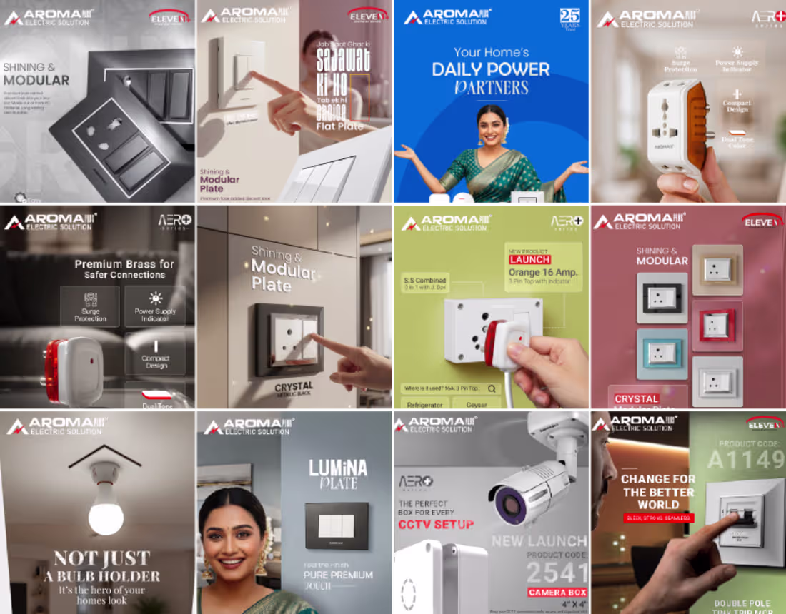 Cover image for Aroma Plus – Creative Advertising Posters