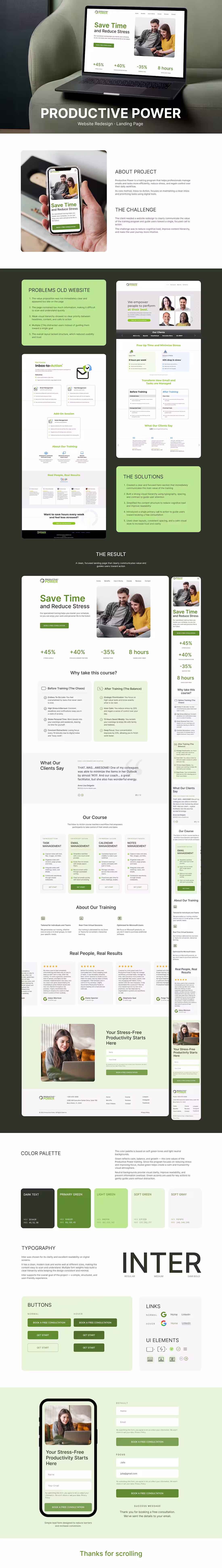 Cover image for Productive Power (Landing Page Redesign)
