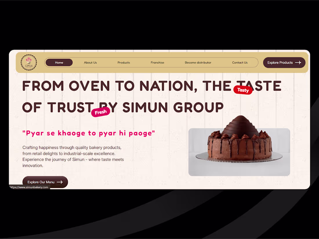 Cover image for Simun Bakery Website Development