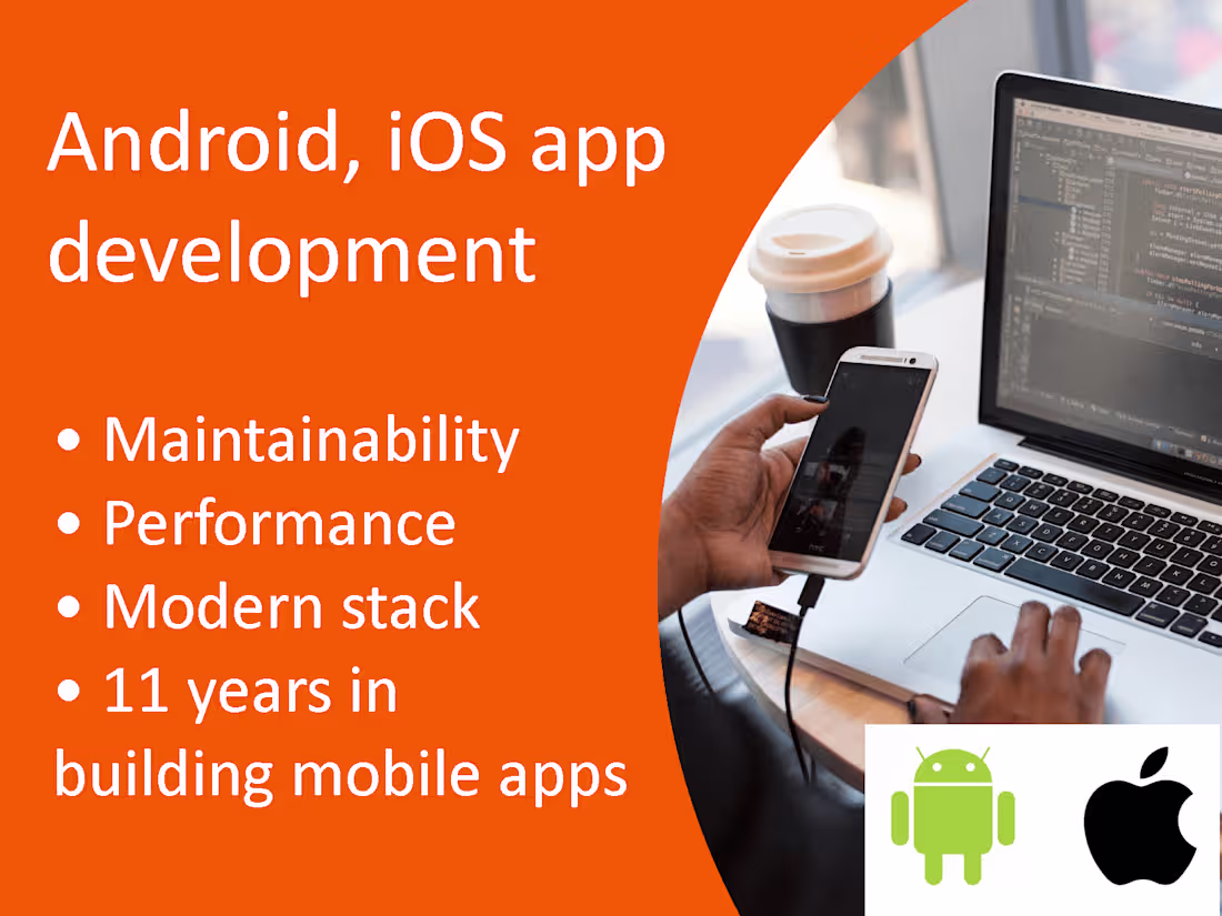 Cover image for Android + iOS app development (Kotlin Multiplatform)