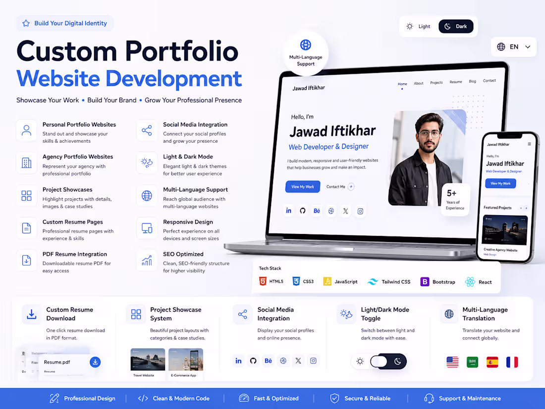 Cover image for Free Portfolio Websites & Interactive Resumes ($0 / Free)