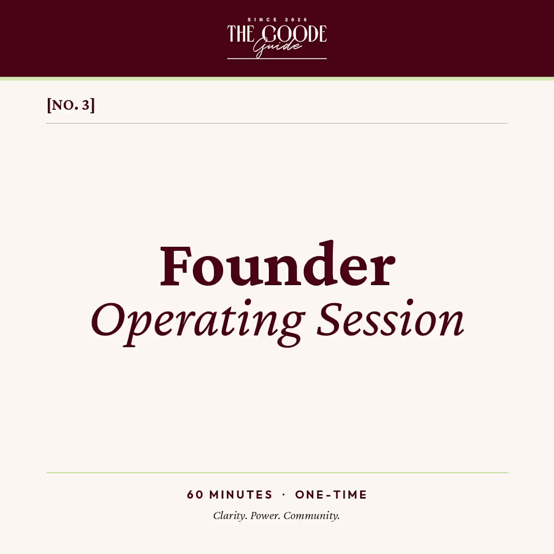Cover image for Founder Operating Session