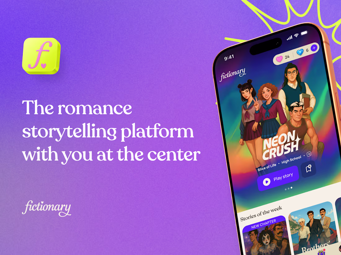 Cover image for Fictionary App - UI/UX Design
