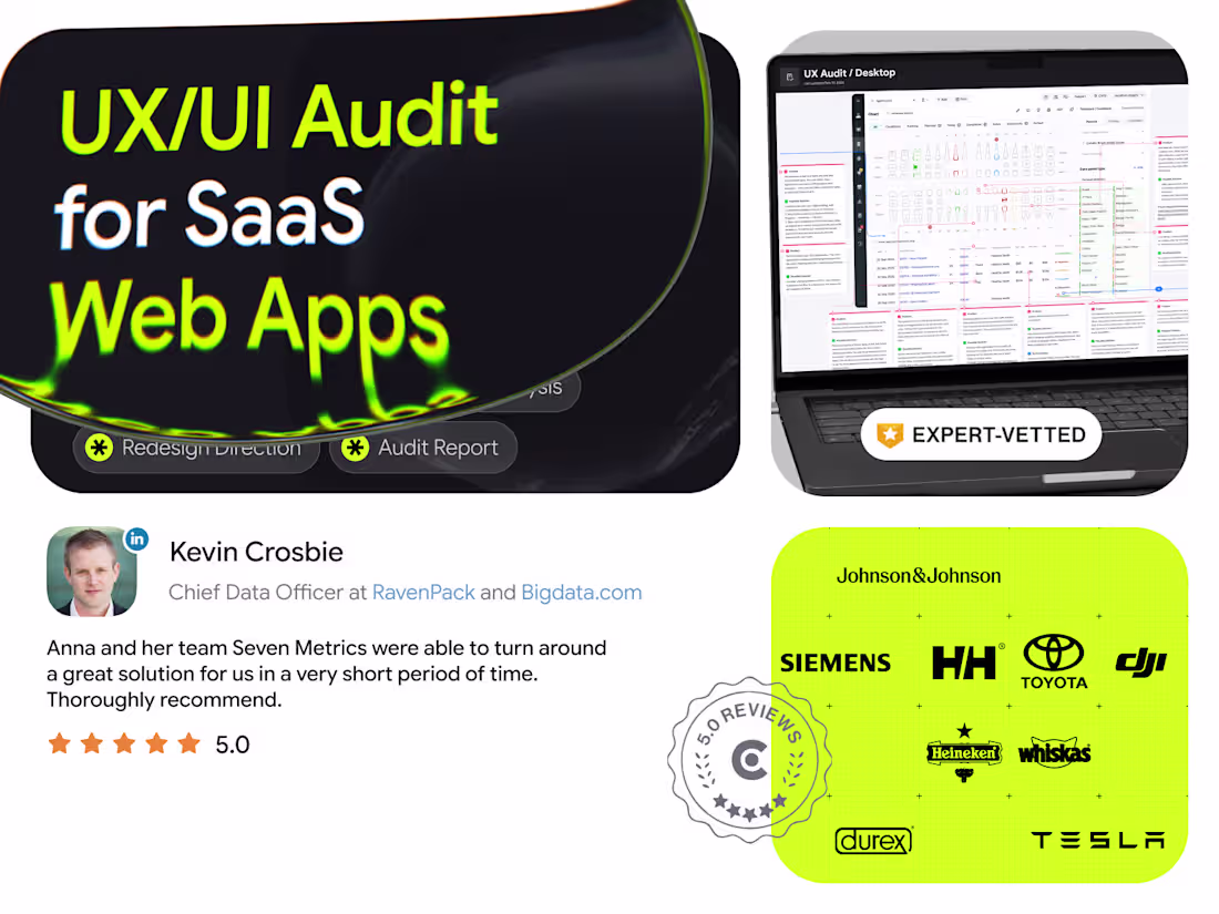 Cover image for UX/UI Audit for SaaS Web Applications