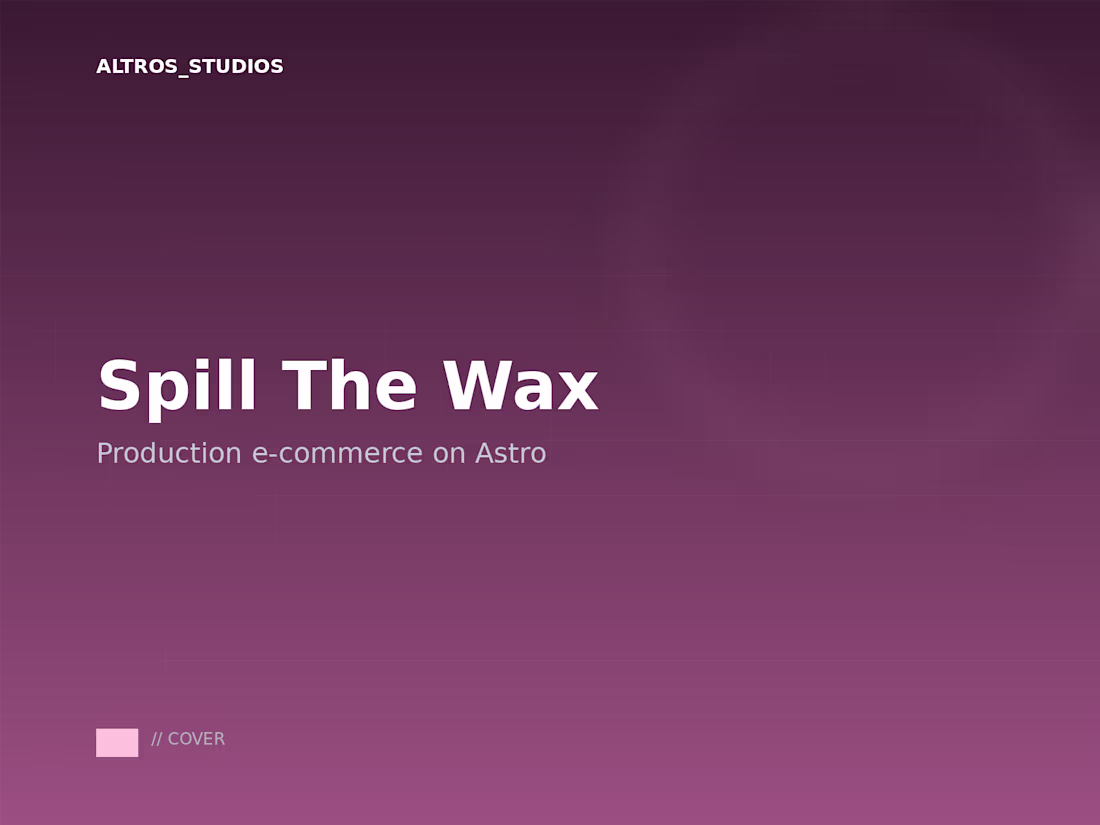 Cover image for Spill The Wax