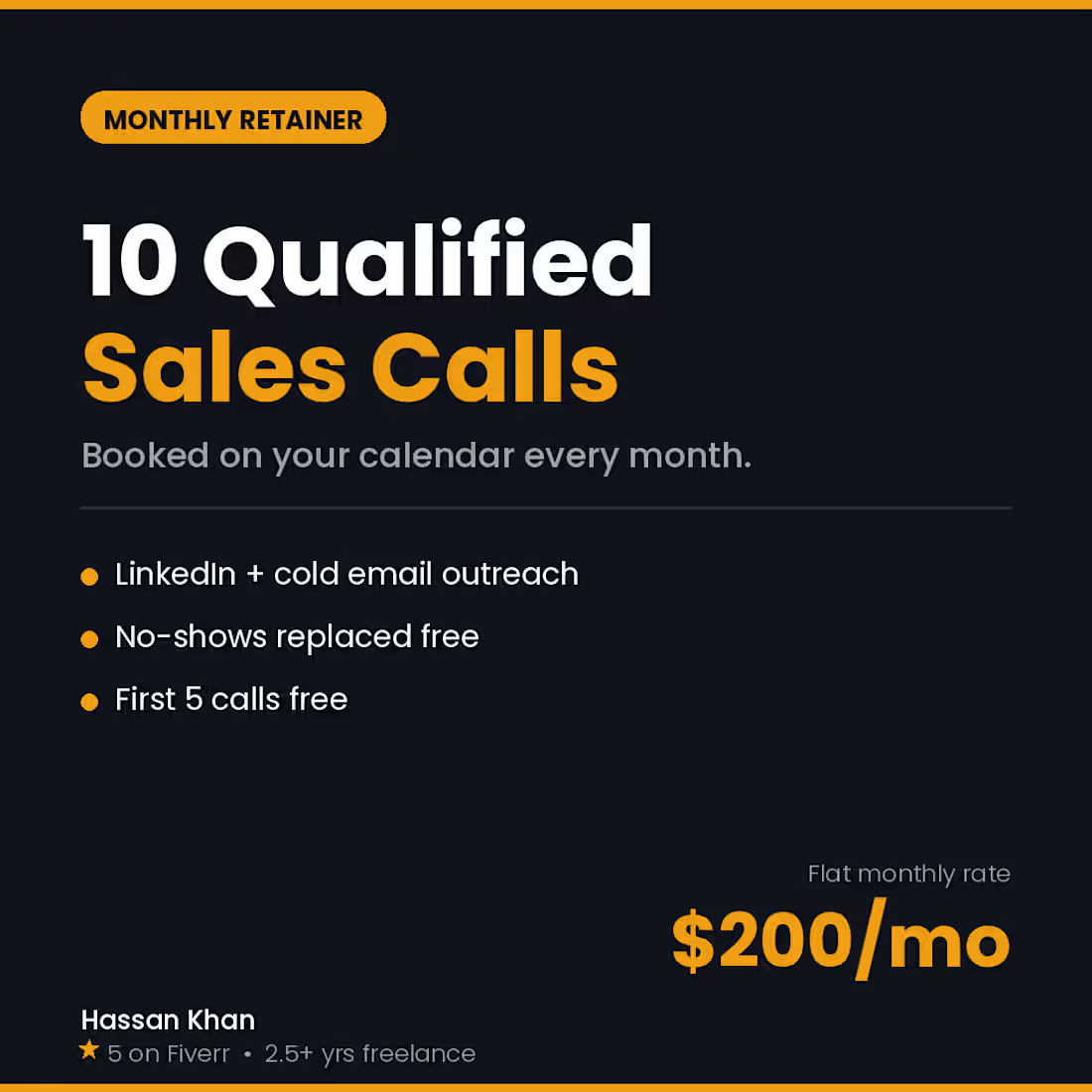 Cover image for Title: 10 Qualified Sales Calls