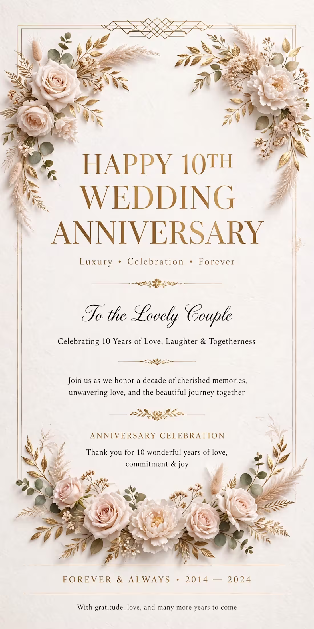 Cover image for A weeding anniversary flyers