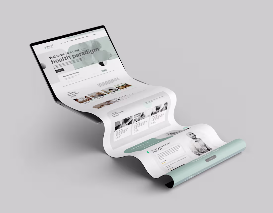 Cover image for Alive chiropractic - Website design