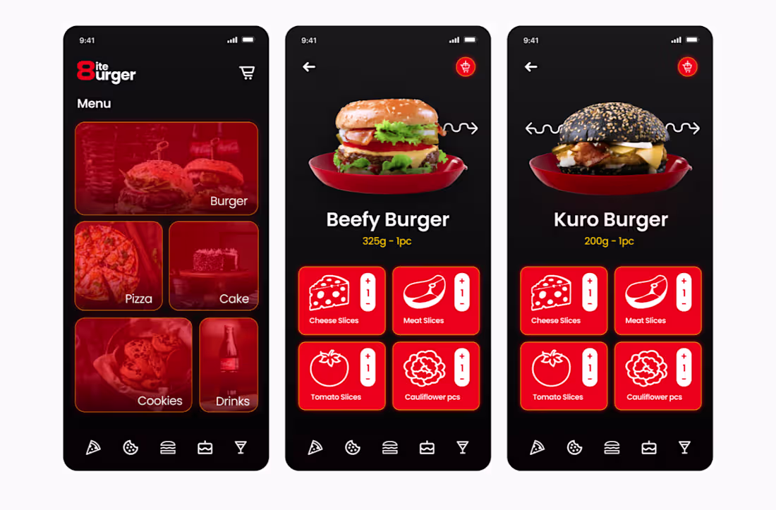 Cover image for Bite Burger UI/UX Design