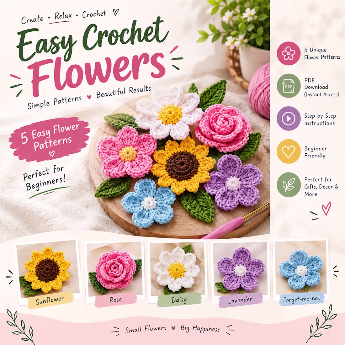Cover image for A digital crochet pattern collection