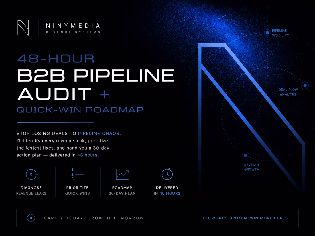 Cover image for 48-Hour B2B Pipeline Audit + Quick-Win Roadmap