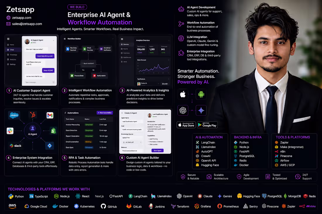 Cover image for Enterprise AI Agent & Workflow Automation