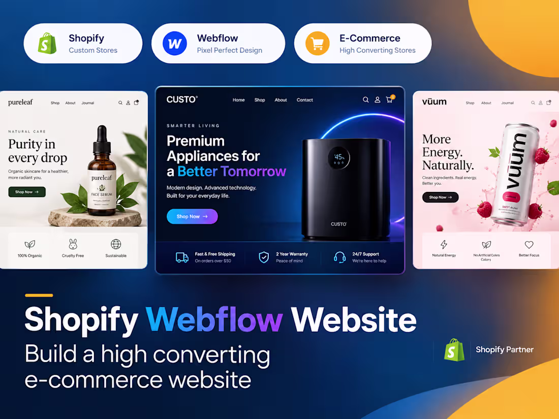 Cover image for Immersive Headless Storefronts: Webflow, Shopify & UX Design