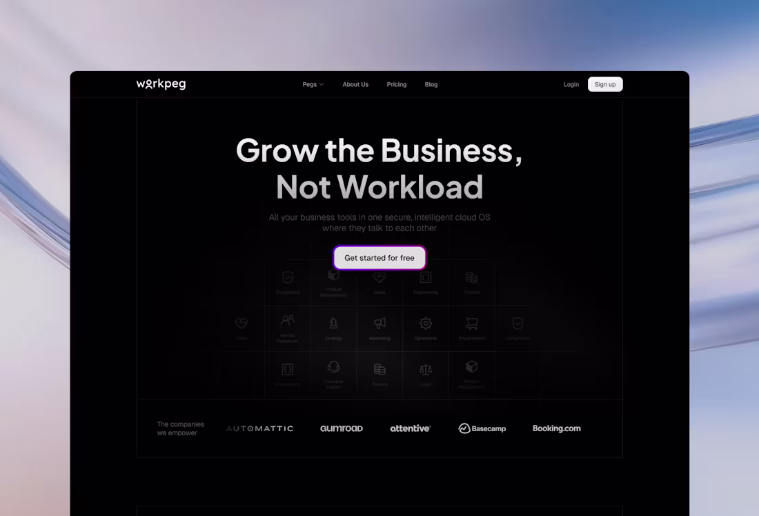Cover image for Workpeg Website