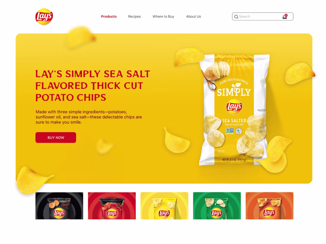 Cover image for Lay’s UI WEB DESIGN