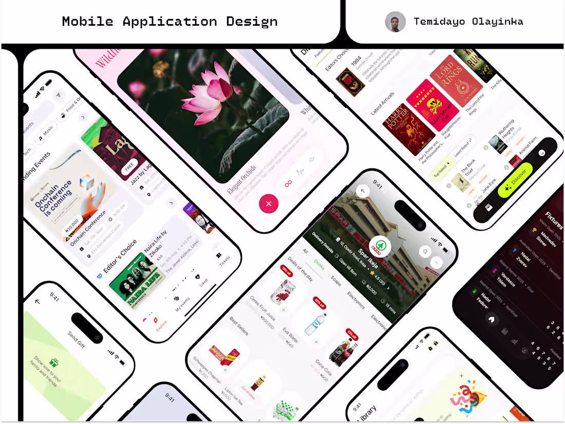 Cover image for End-to-End Mobile App Design (iOS & Android)