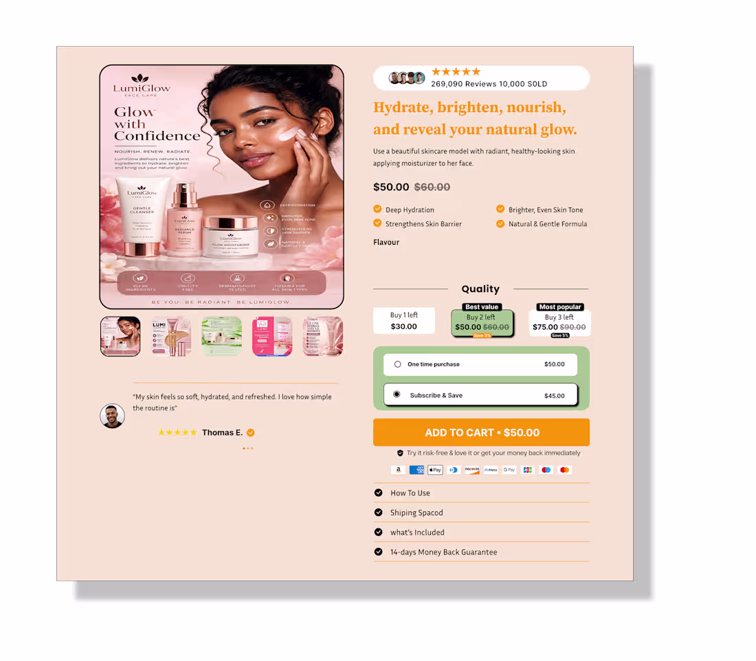 Cover image for Glow With Confidence Hydrate, brighten,