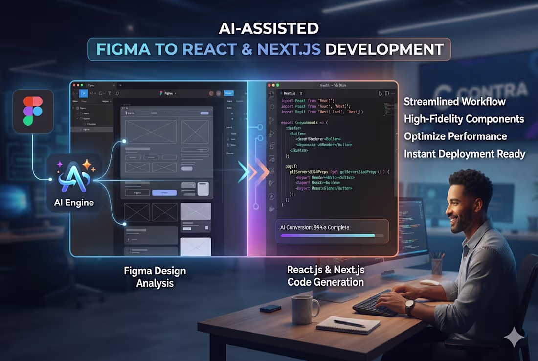 Cover image for AI-Assisted Figma to React.js & Next.js Frontend Development