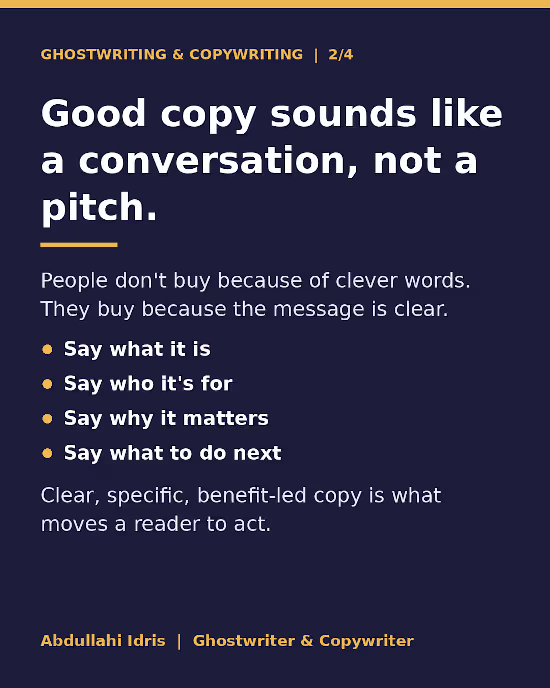 Cover image for Good copy sounds like a