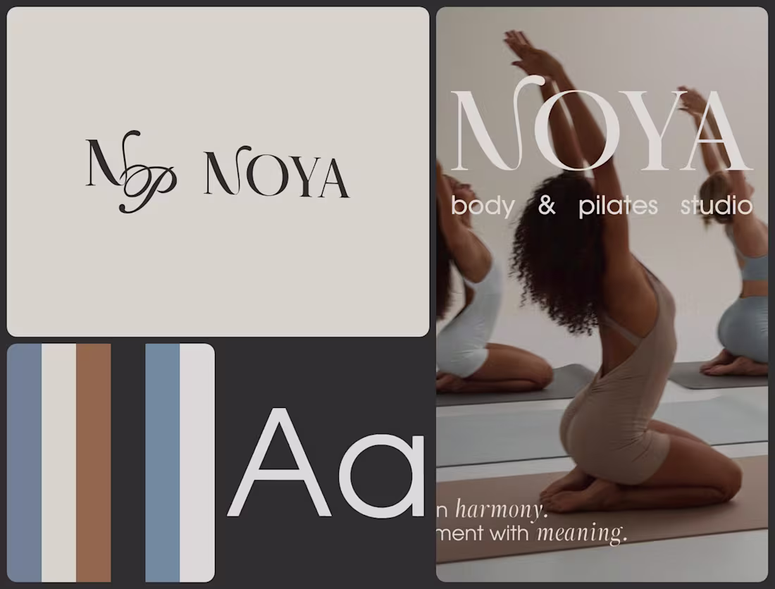 Cover image for NOYA — Brand Identity for a Body & Pilates Studio