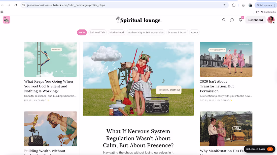 Cover image for Editorial content that challenges wellness
