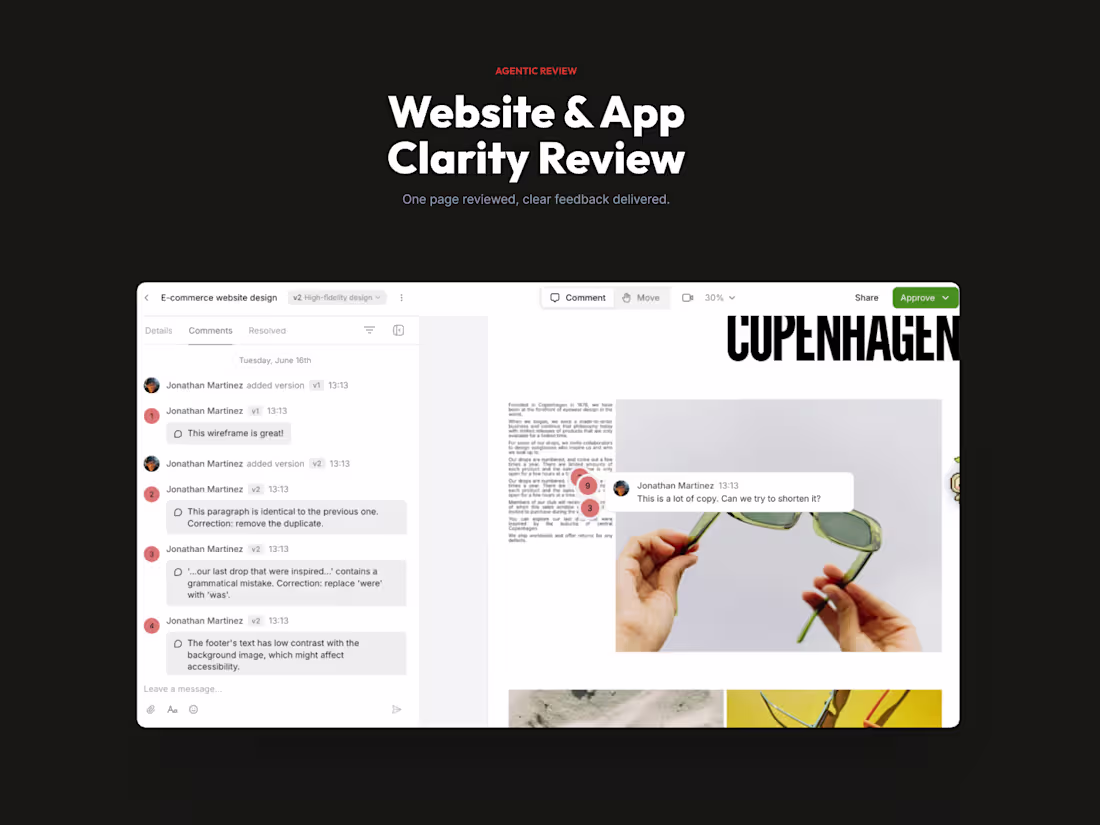 Cover image for Website & App Clarity Review