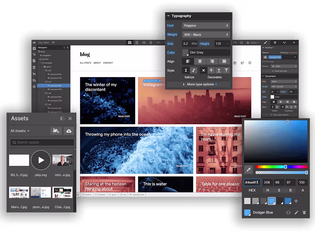 Cover image for I develop your Webflow Website 100$/page