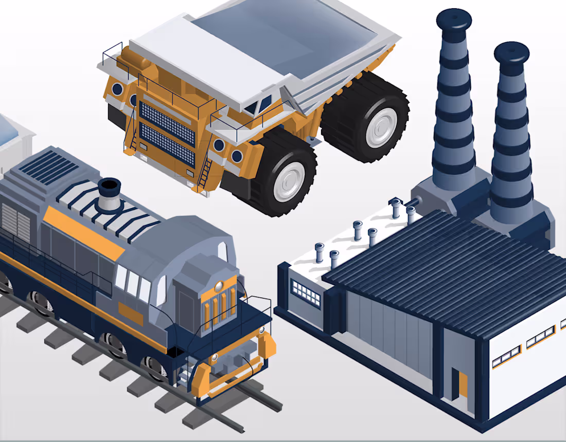 Cover image for B2B Isometric Illustration & Industrial Logistics Design