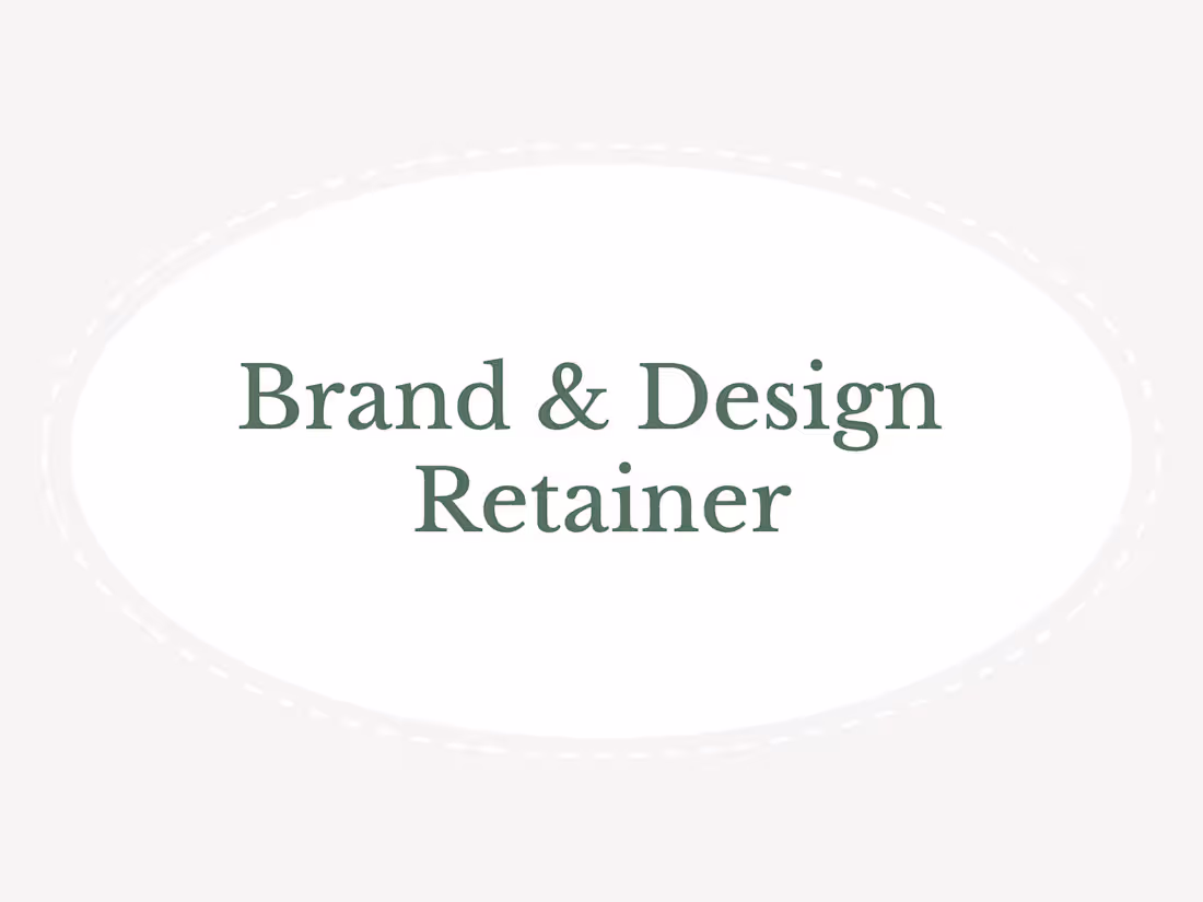 Cover image for Brand & Design Retainer