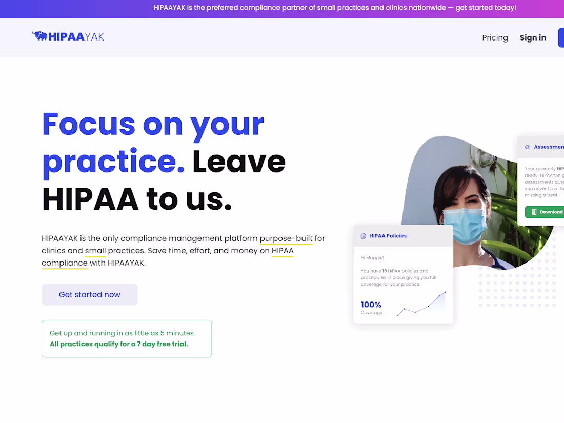 Cover image for Focus on your practice.