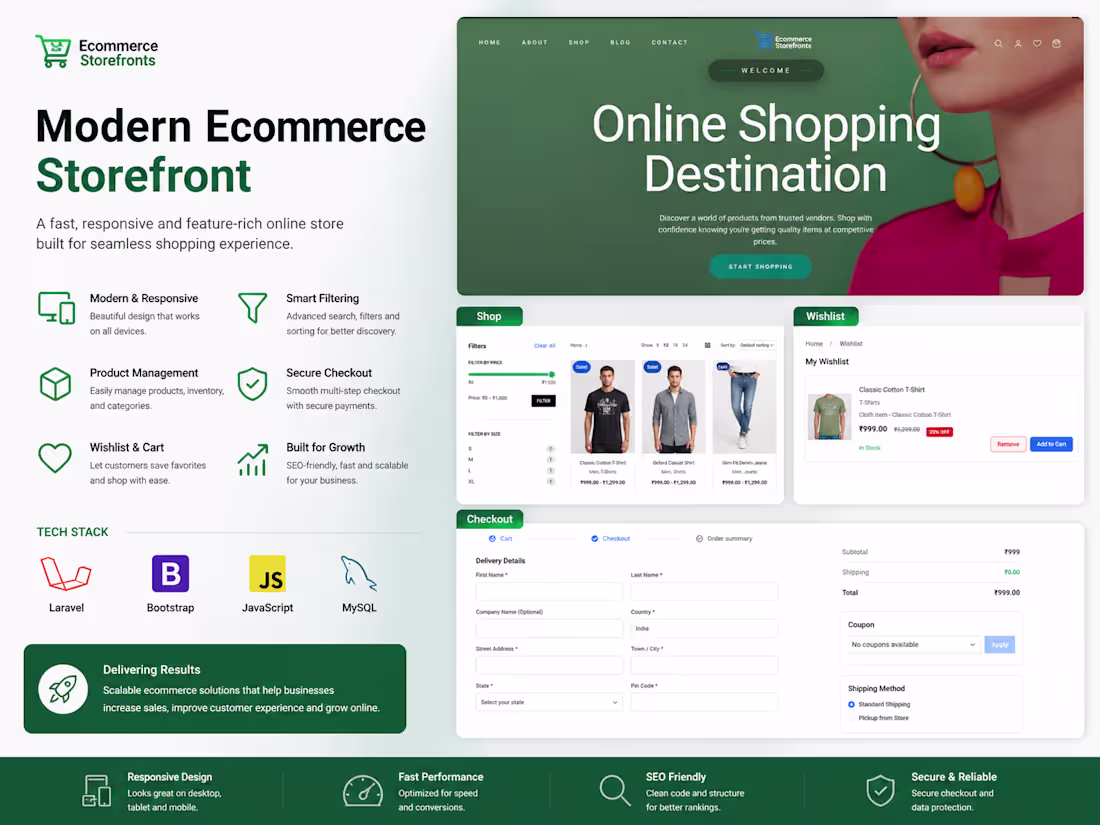 Cover image for 🛒 Modern Ecommerce Storefront –
