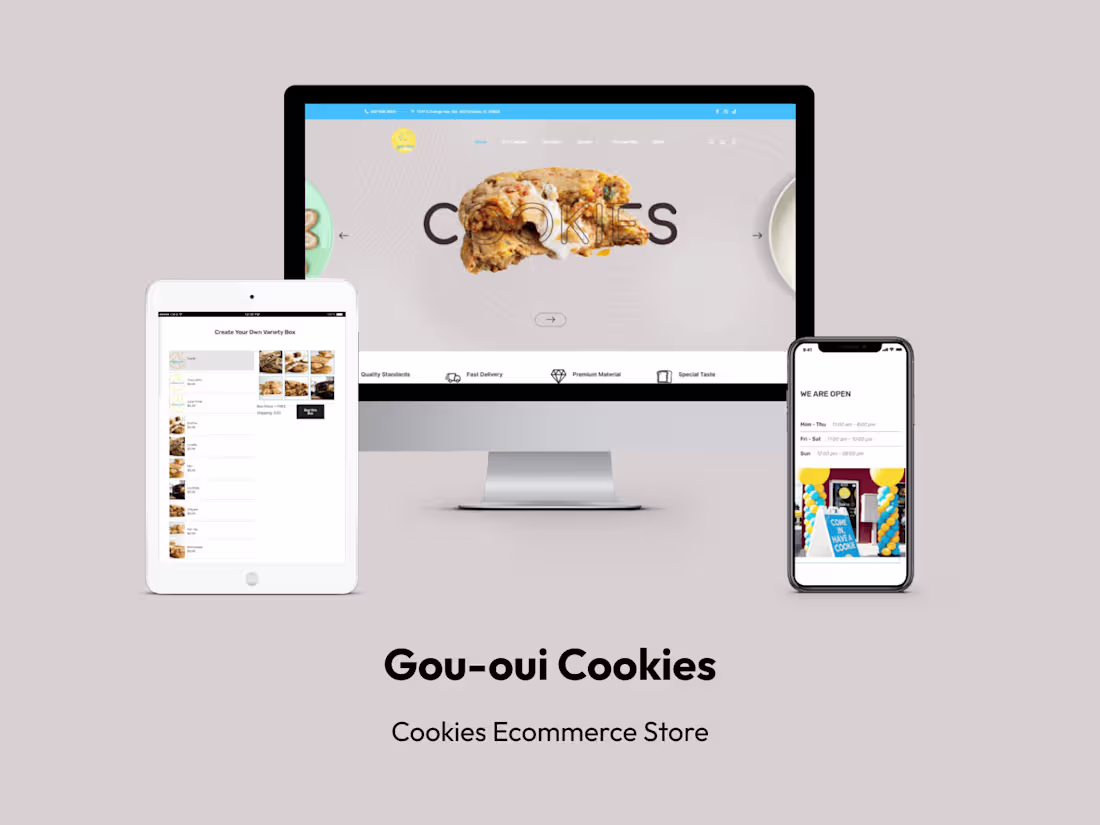 Cover image for Gou-oui Cookies - Ecommerce
