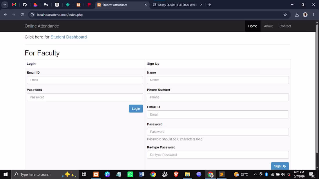 Cover image for Attendance Management System
Attendance tracking platform
